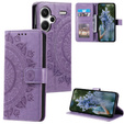 Etui z klapką do Xiaomi Redmi Note 13 Pro+, Mandala, fioletowe