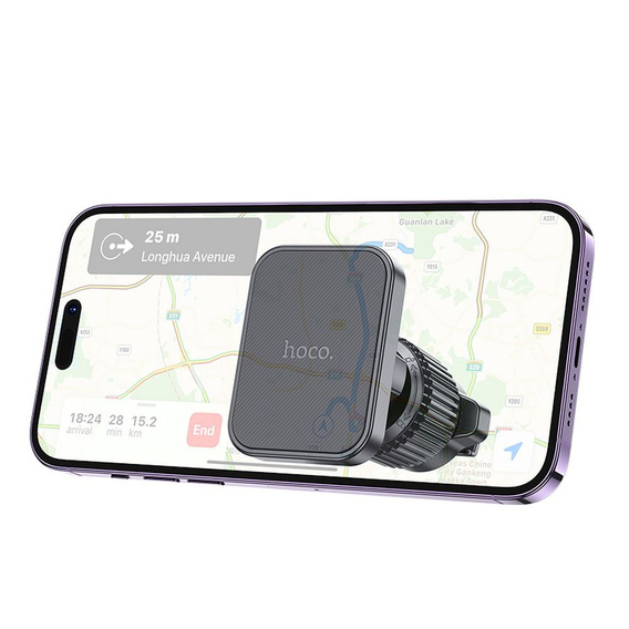 HOCO H32 magnetyczny uchwyt do kratki wentylacyjnej – czarny, do smartfonów 4,7–7"