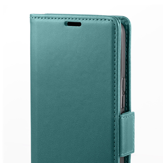 Etui do Xiaomi Redmi Note 13 Pro 5G, ERBORD Glossy Litchi, portfel z klapką, zielone