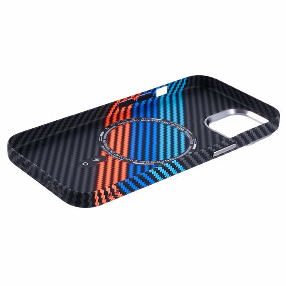 Etui do iPhone 13, Carbon Fiber MagSafe, granatowe