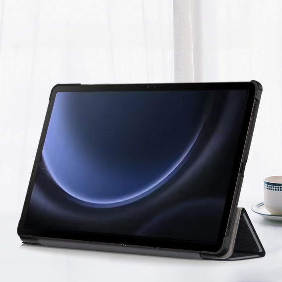 Etui do Samsung Galaxy Tab S9 FE+ Plus, Smartcase z miejscem na rysik, czarne