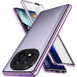 Etui do Xiaomi Redmi Note 14 Pro+ 5G, Magnetic Dual Glass, fioletowe