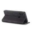 Etui CASEME do Samsung Galaxy M21, Leather Wallet Case, czarne