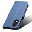 Etui z klapką do Oppo A38 4G / Oppo A18 4G, Wallet Smart Magnet, niebieskie