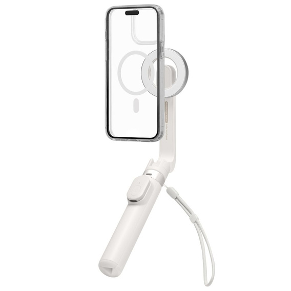 Spigen S571W MagSafe Bluetooth Kijek Selfie Stick Tripod, beżowe