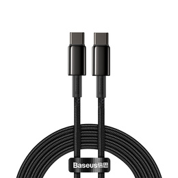 Baseus Tungsten kabel USB-C na USB-C 2 m 100 W - Czarny