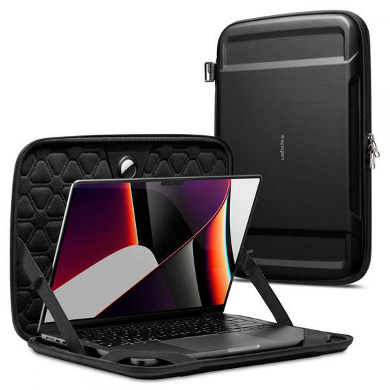 Spigen Etui na Laptop 13", Rugged Armor Pouch, Black