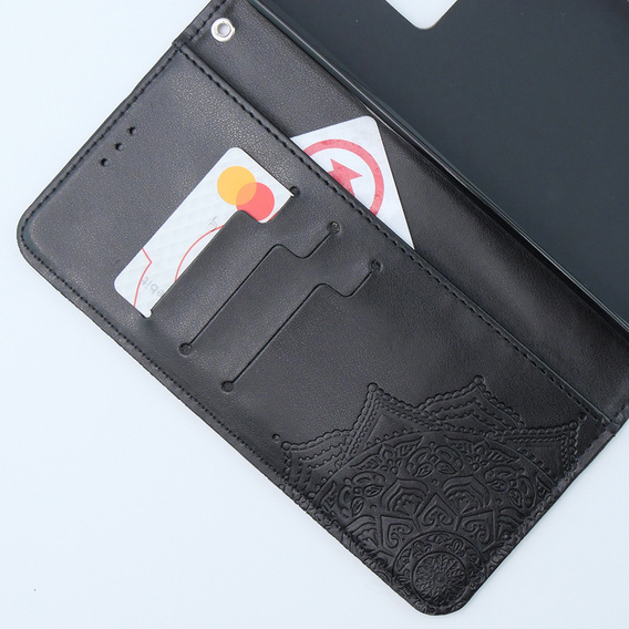 Etui z klapką do Xiaomi 13T / 13T Pro, Mandala, czarne