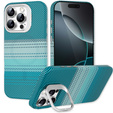 Etui do iPhone 16 Pro Max, Frame Kickstand, do MagSafe, Moon Green