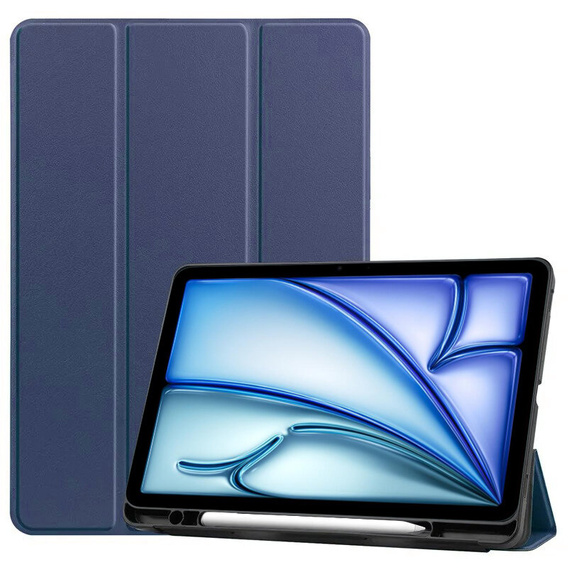 Etui do iPad Air 11" 2025/2024 (7/6 gen.), Smartcase z miejscem na rysik, granatowe