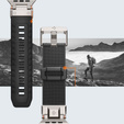 Pasek SPIGEN do Apple Watch 1/2/3/4/5/6/7/8/9/SE/Ultra/Ultra 2 42/44/45/49MM, Durapro Armor, Czarny