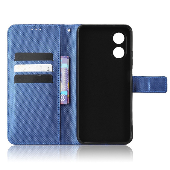 Etui z klapką do Oppo A17, Smart Magnet, niebieskie