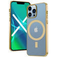 Etui do iPhone 13 Pro, ERBORD Hybrid MagSafe Case, złote