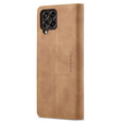 Etui CASEME do Samsung Galaxy M33 5G, Leather Wallet Case, brązowe