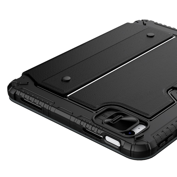 Etui z klawiaturą do iPad 11" 2025 A16 (11 gen.) / iPad 10.9" 2022 (10 gen.), NILLKIN Bumper Pen Slot, czarne