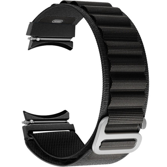 Pasek Nylonowy do Samsung Galaxy Watch 4/5/6 40/42/43/44/45/46/47mm, Czarny