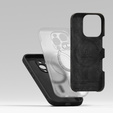 Etui Ringke do iPhone 16 Pro Max, Silicone MagSafe, czarne + Szkło Hartowane 9H