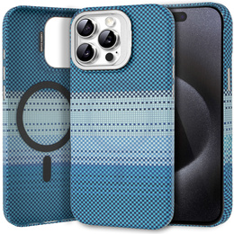 Etui do iPhone 15 Pro Max, Frame Kickstand, do MagSafe, Moon Blue