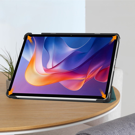 Etui z klapką i podstawką do Xiaomi Redmi Pad 2 – zielone