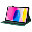 Etui do iPad 11" 2025 A16 (11 gen.) / iPad 10.9" 2022 (10 gen.), Classic, z miejscem na rysik, zielone