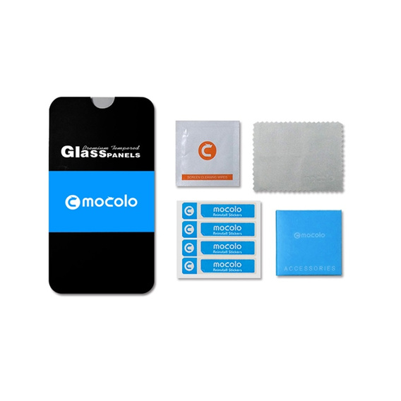 Szkło Hartowane Mocolo Full Glue do Xiaomi Redmi Note 9S / 9 Pro / 9 Pro Max, czarna ramka