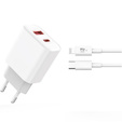 Szybka ładowarka USB-C 20W z kablem lightning 1m do iPhone – szybkie i bezpieczne ładowanie każdego dnia