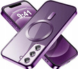 Etui do Samsung Galaxy S22, Electro MagSafe, fioletowe + Szkło na ekran