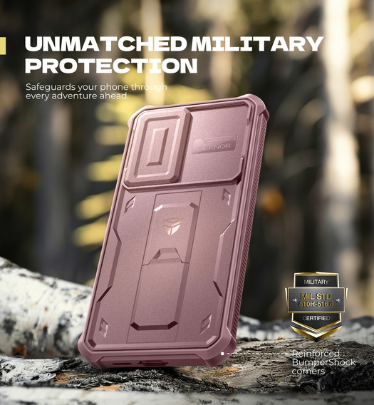 Etui pancerne Dexnor Full Body (Two Frames) do Samsung Galaxy S25 FE