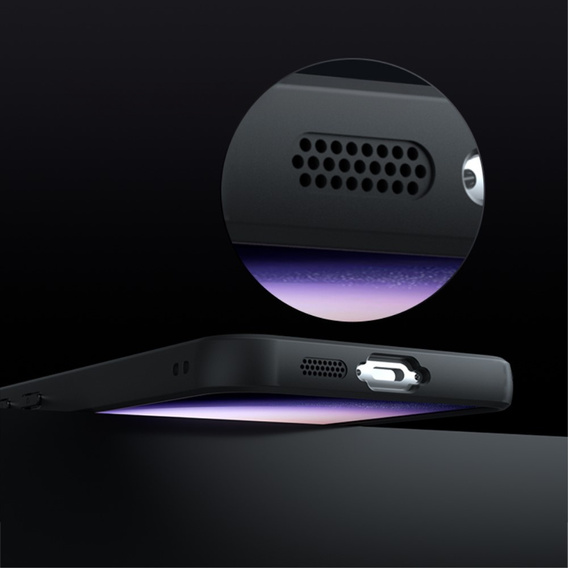 Etui do Samsung Galaxy A15, Fusion, przezroczyste / czarne + Szkło 9H