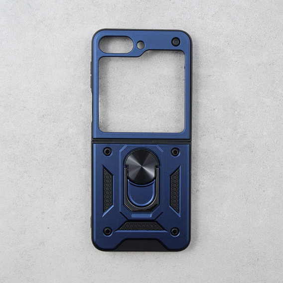 Etui pancerne do Samsung Galaxy Z Flip5 5G, Nox Case Ring, niebieskie