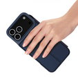 Etui Dux Ducis do iPhone 17 Pro, Skin Pro, z klapką, z miejscem na kartę, granatowe