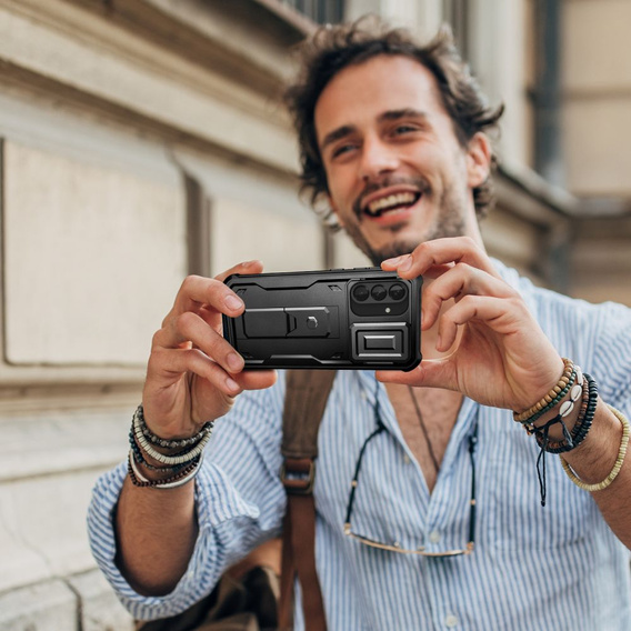 Etui Tech-Protect do Samsung Galaxy A36 5G, Kevlar Cam+, Czarne