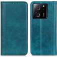 Etui do Xiaomi 13T / 13T Pro, Wallet Litchi Leather, zielone