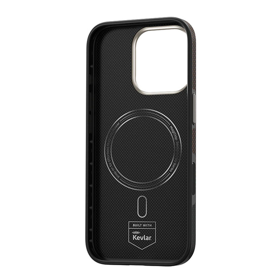 Etui BENKS Kevlar Magnetic Armor Pro Prestige 600D Y065 do MagSafe z aktywnym przyciskiem do iPhone 16 Pro