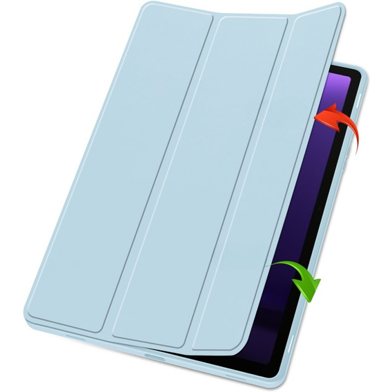 Etui do Samsung Galaxy Tab S10 FE+ Plus, Smartcase z miejscem na rysik, niebieskie