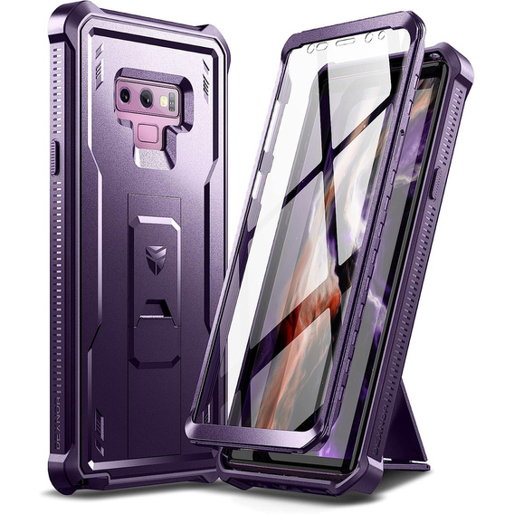 Etui pancerne do Samsung Galaxy Note 9, Dexnor Full Body, fioletowe