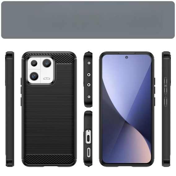 Etui do Xiaomi 13, Karbon, czarne