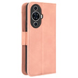 Etui z klapką do Huawei Nova 11, Card Slot, różowe