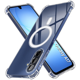 Etui do Samsung Galaxy A17 5G, do MagSafe, wzmocnione, przezroczyste