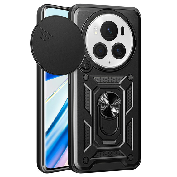 Etui pancerne do Honor Magic 6 Pro 5G, CamShield Slide, czarne