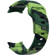 Pasek Silikonowy do Samsung Galaxy Watch 4/5/6, Green Camouflage