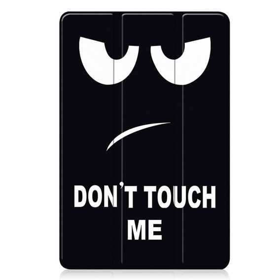 Etui z klapką z napisem Don't Touch Me do Xiaomi Redmi Pad 2