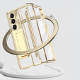 Etui do Samsung Galaxy Z Fold 5 5G, z wbudowaną szybką i podstawką, złote