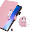 Etui do Lenovo Tab M10 Plus 10.6 Gen 3, z klapką, animal, różowe
