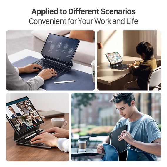 Etui z klawiaturą Bluetooth Dux Ducis do Samsung Galaxy Tab S10 Ultra / S9 Ultra / S8 Ultra