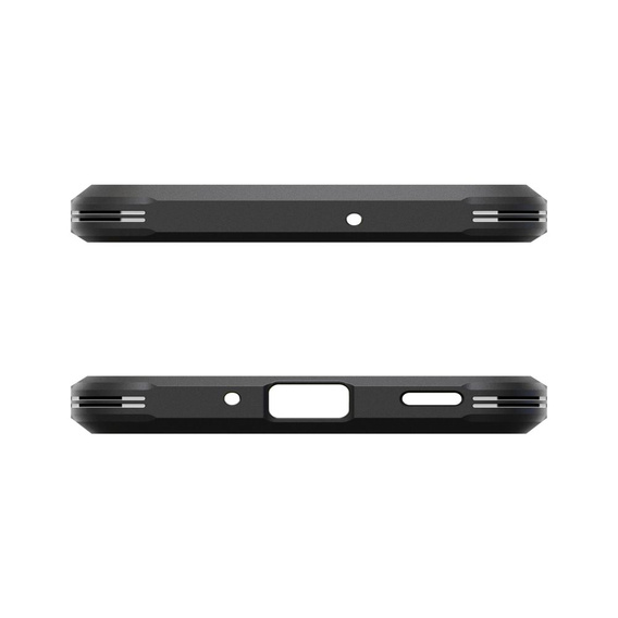 Etui Spigen do Samsung Galaxy A36 5G, Tough Armor, czarne + Szkło Hartowane 9H