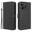Etui z klapką do Realme Note 50, Wallet Smart Magnet, czarne