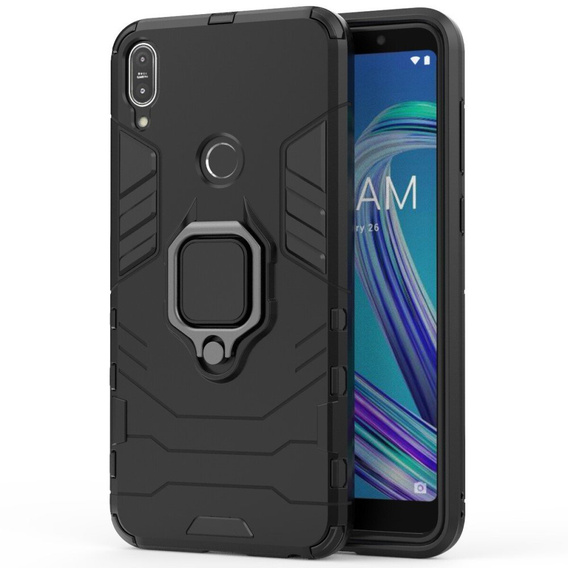 Etui do Asus ZenFone Max Pro M1 ZB602KL, Kickstand Ring, czarne