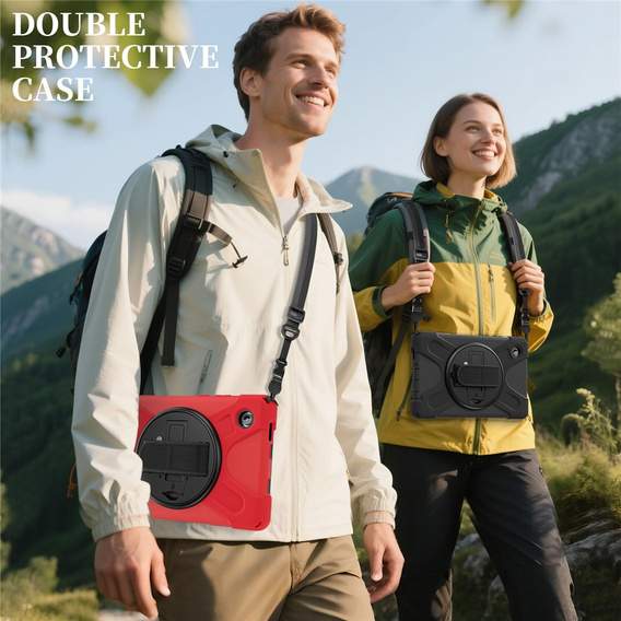 Pancerne etui z podstawką i paskiem na ramię do Samsung Galaxy Tab A11