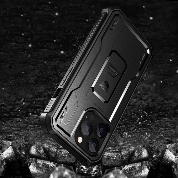 Etui pancerne do iPhone 13 Pro, Dexnor Full Body, czarne